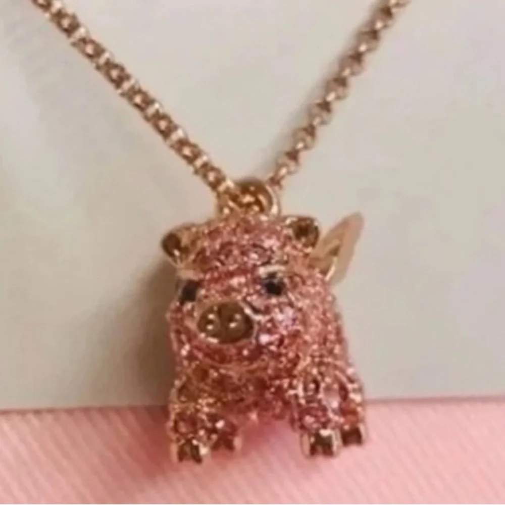 Kate Spade Flying Pig Necklace - Picture 4 of 5